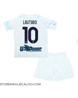 Inter Milan Lautaro Martinez #10 Maglia Gara Trasferta Repliche 2025-26 Bambino